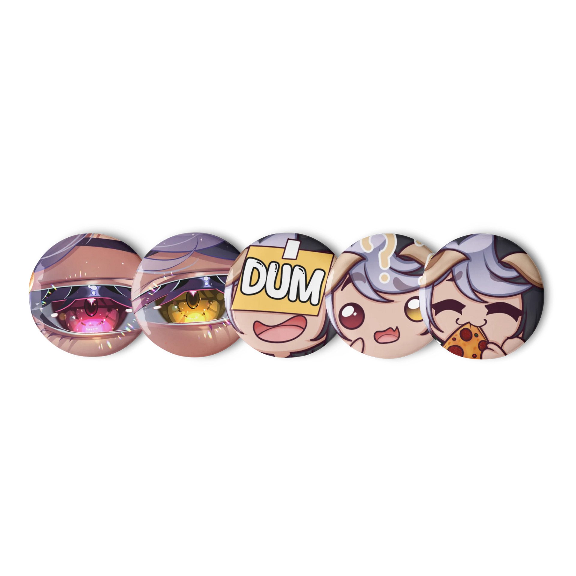 Emote and Eye 5 Button Pins product image (1)