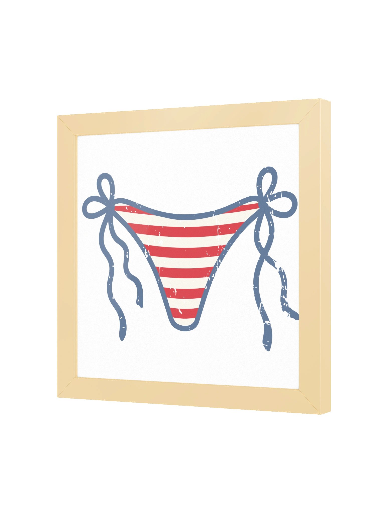 Patriotic Striped Bikini Bottom Poster product image (17)