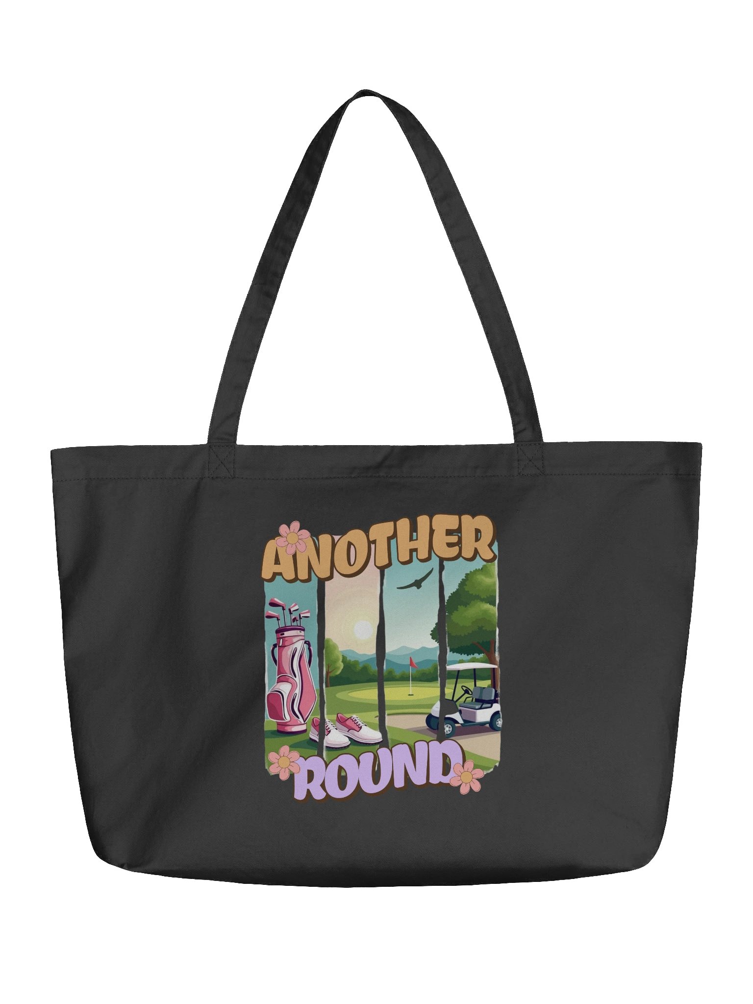 Another Round Golfing Themed Organic Tote product image (2)