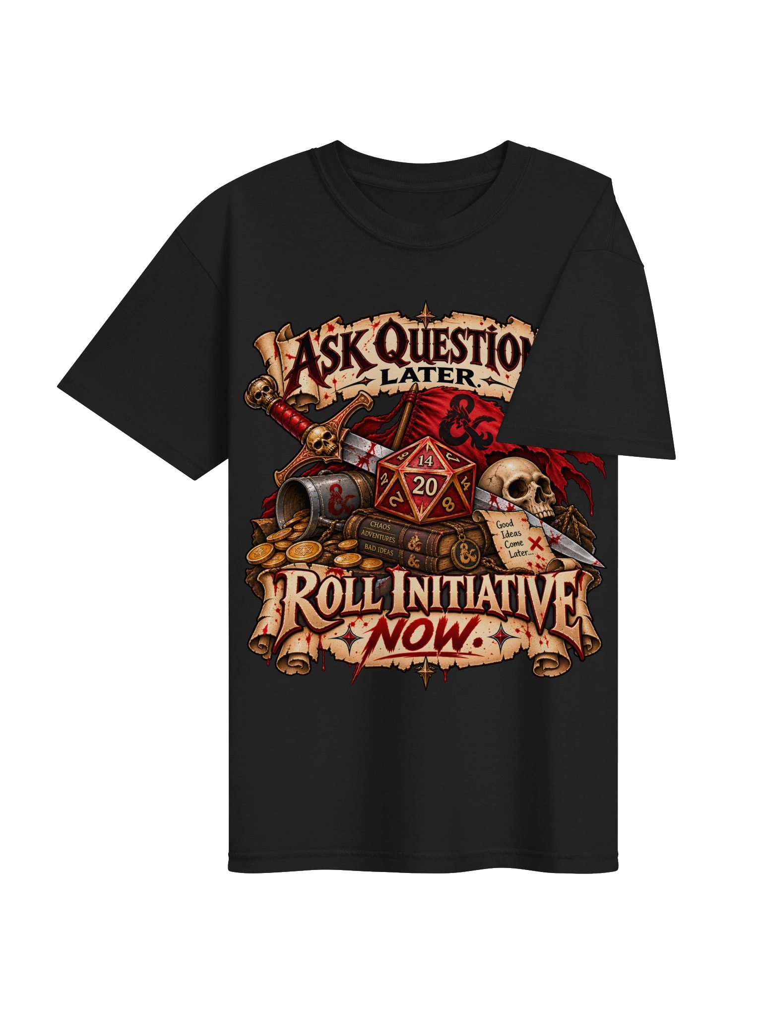 Ask Questions Later RPG T-Shirt product image (5)