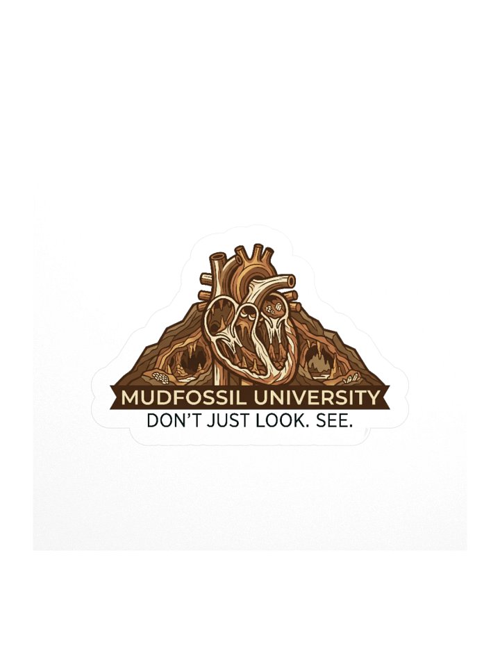 Mudfossil University Emblem Kiss Cut Sticker product image (2)