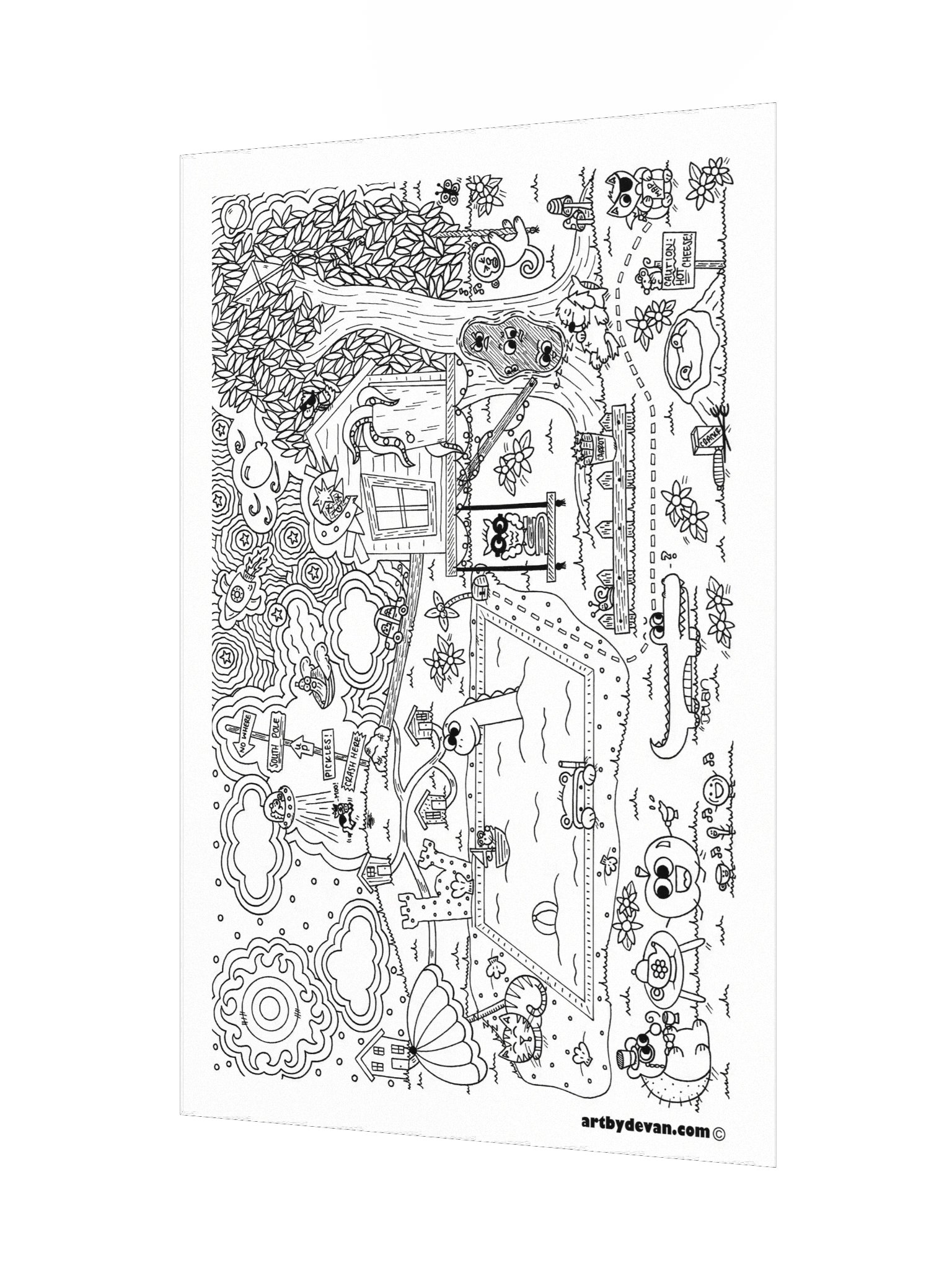 Color Your Own Art: Friendly Inspired Art product image (3)