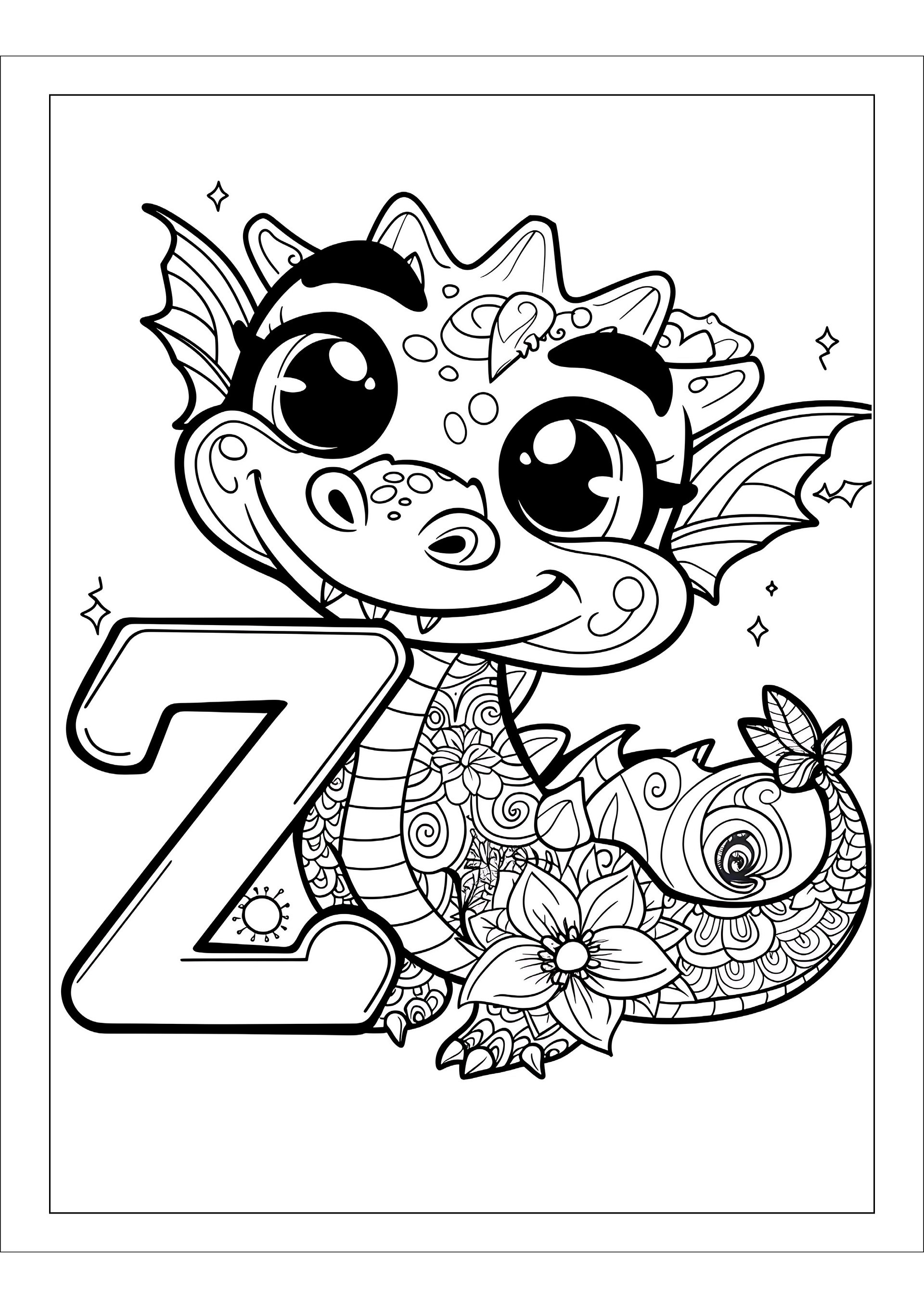 Coloring Fun with Dragon: Alphabet and Numbers product image (3)