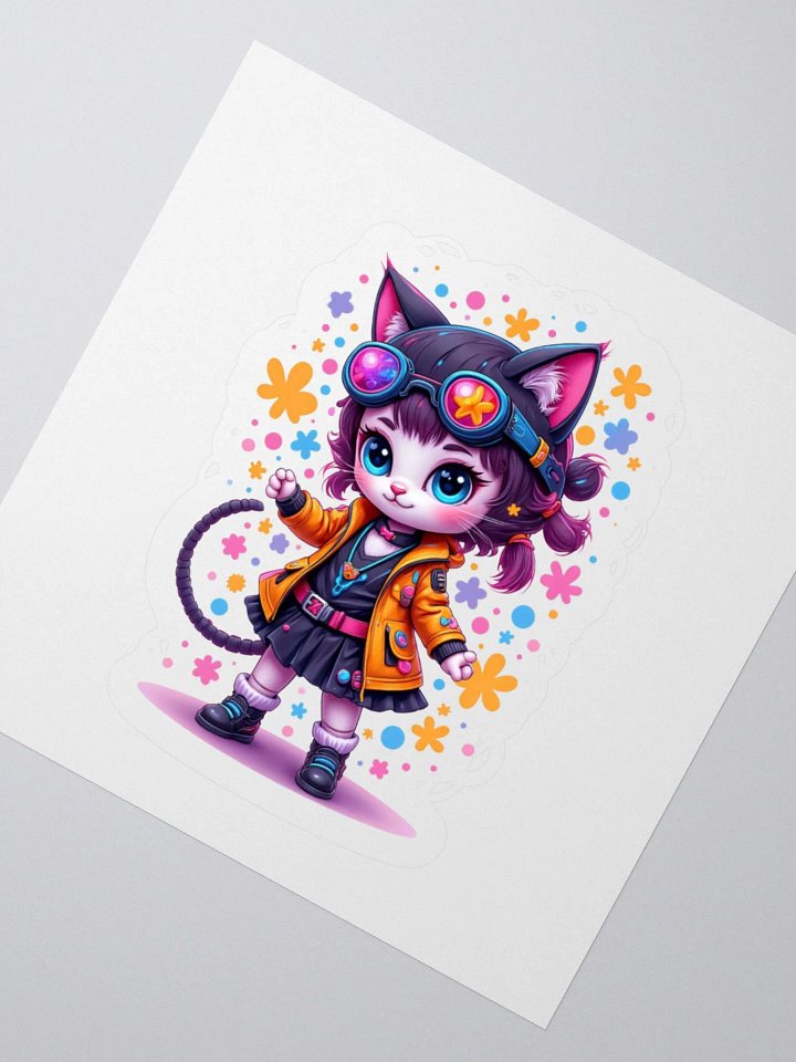 Gadget Kitty Kiss Cut Stickers product image (4)