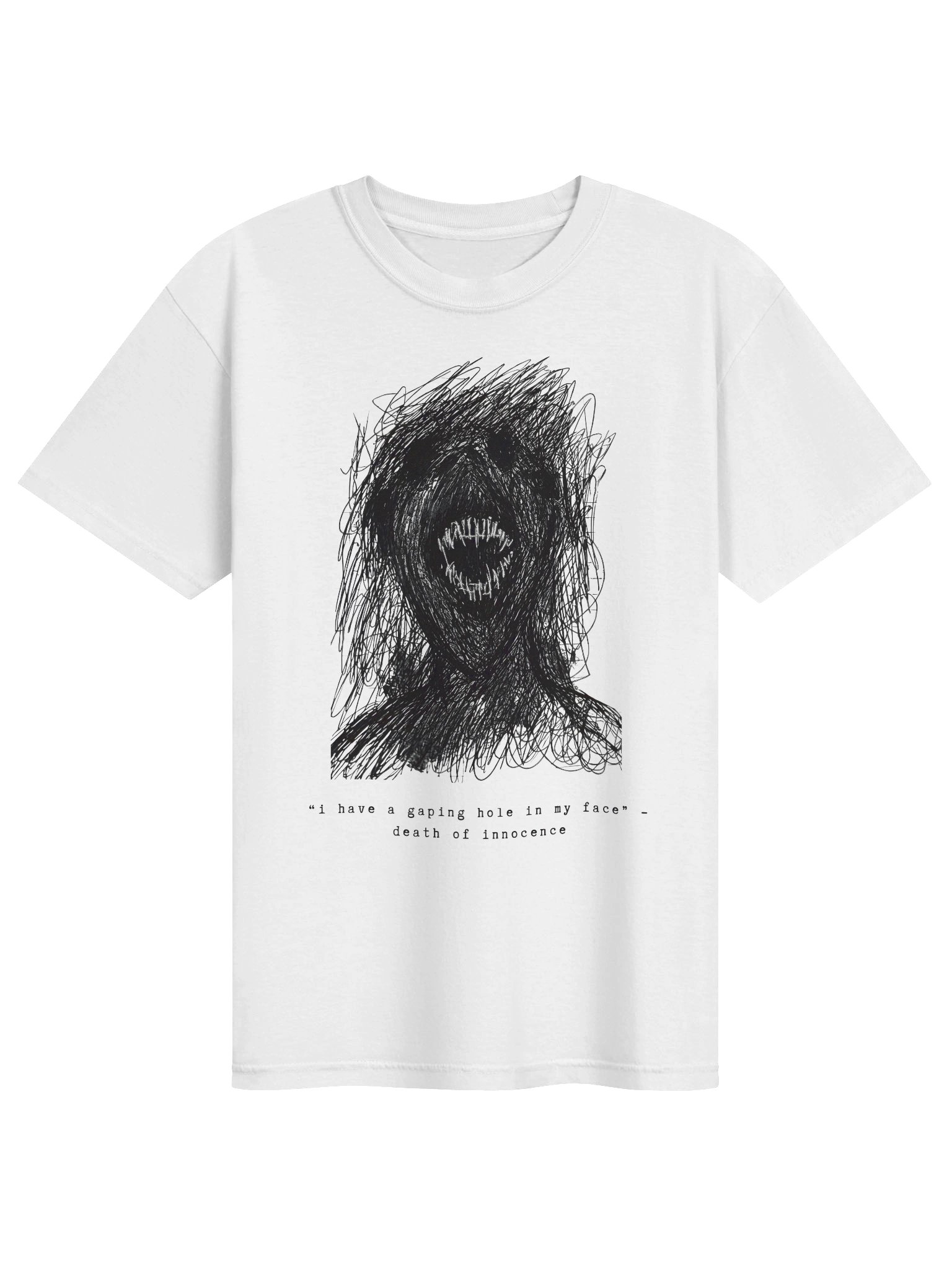 i have a gaping hole in my face tee product image (1)