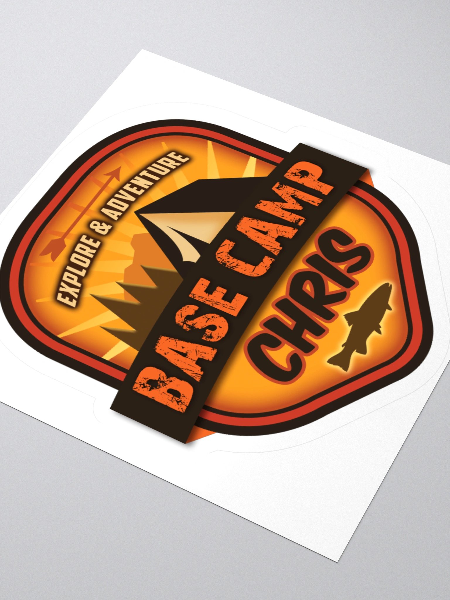 Explore and Adventure Base Camp Sticker product image (9)