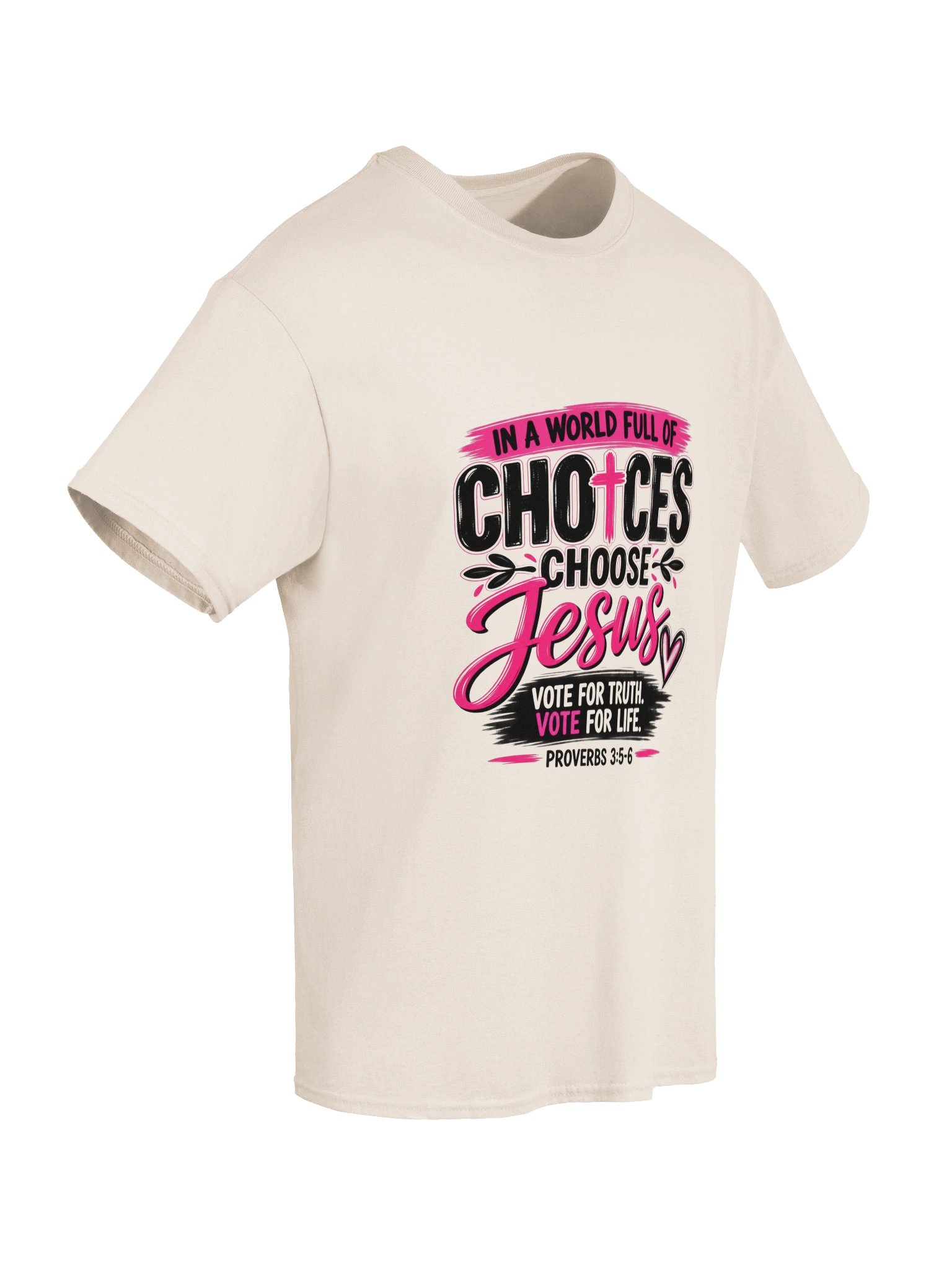 Choose Jesus Pink Faith Graphic Tee product image (12)