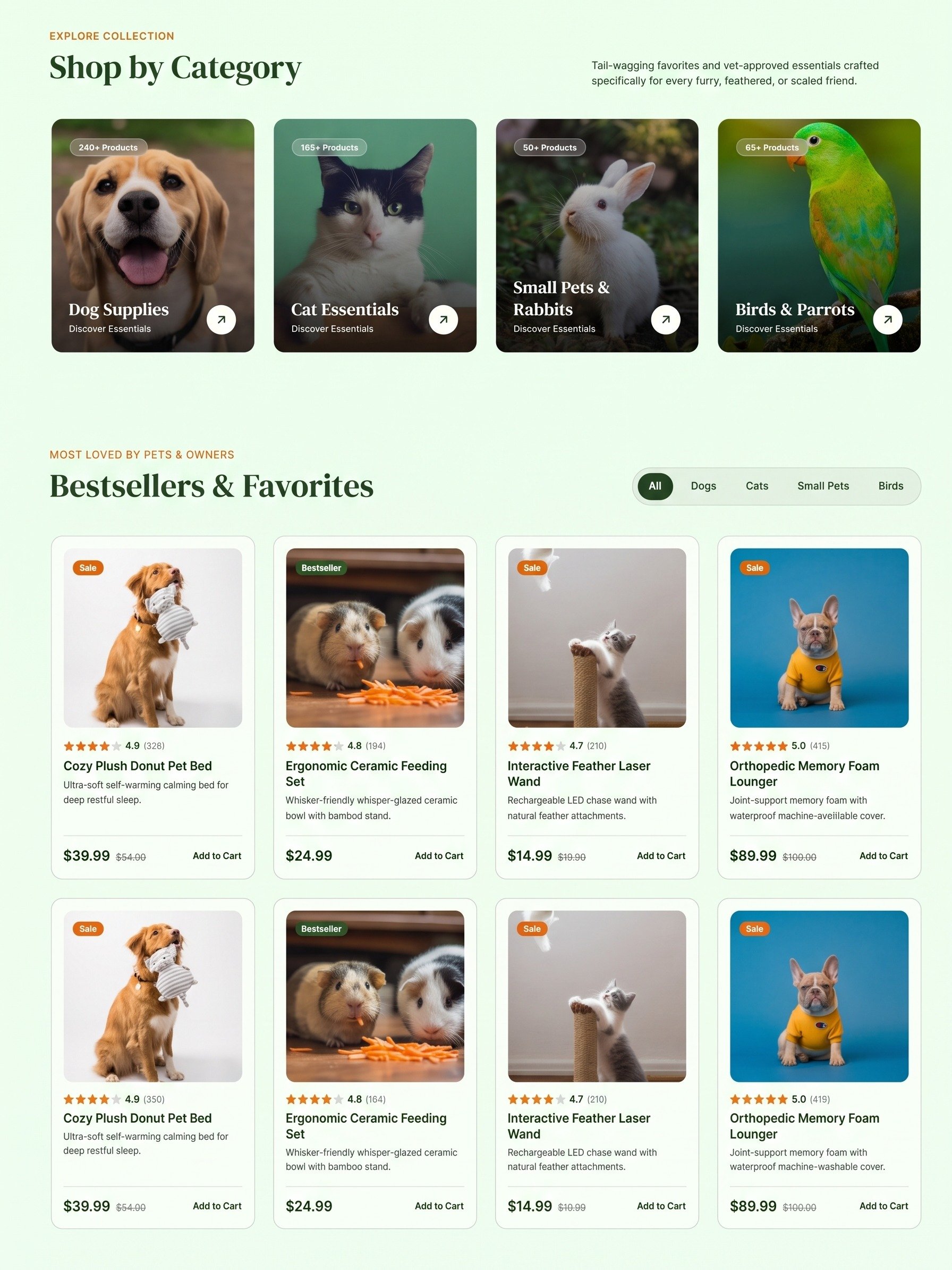 Premium Pet Store E-Commerce React Template Source Code | Tailwind CSS & Vite product image (2)