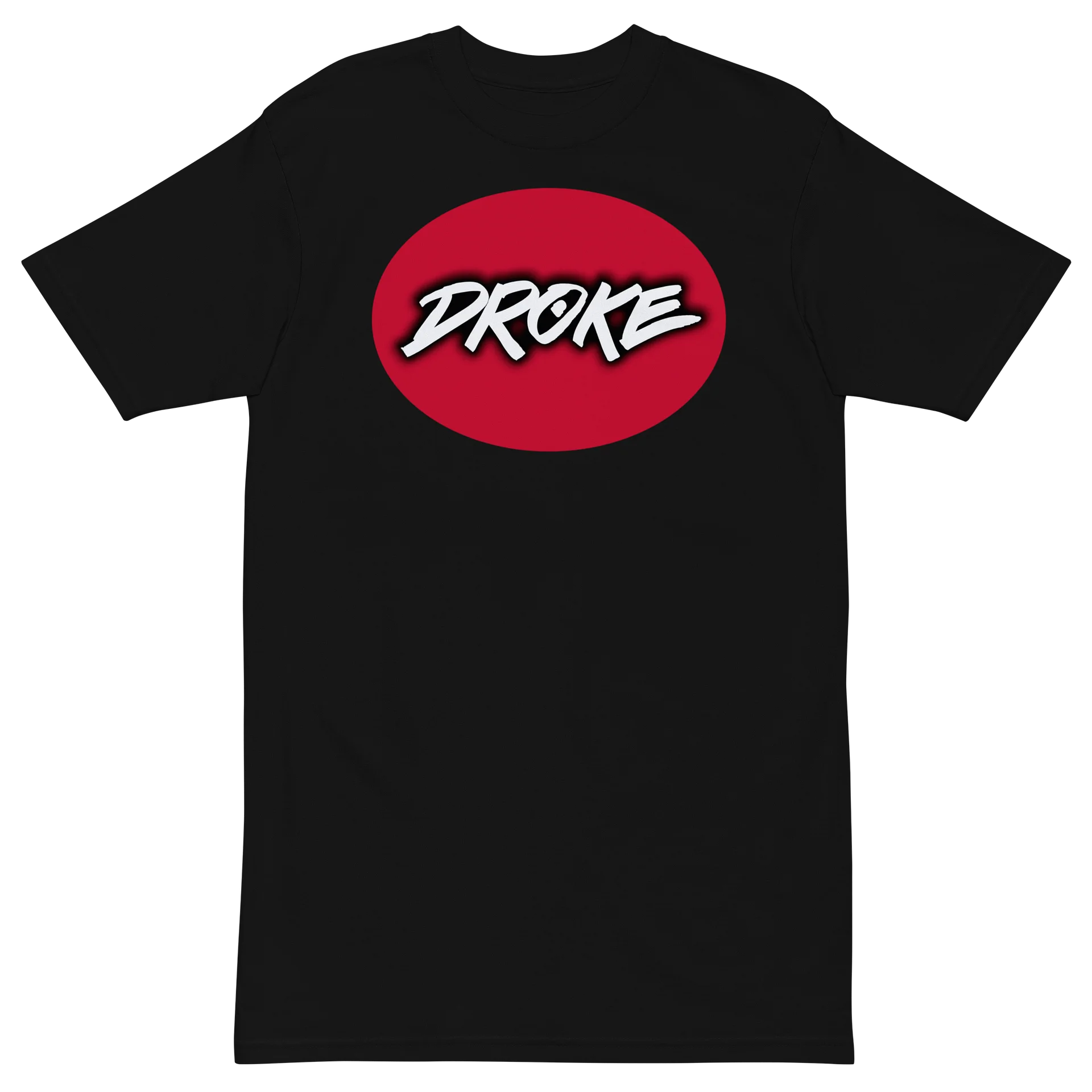 DROKE - RED BADGE White Logo T-shirt product image (2)