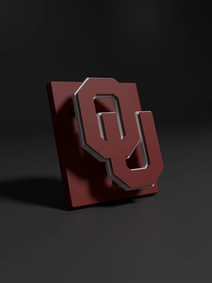 University of Oklahoma Sooners 3D Printed Floating Logo Sign (Digital File Only) product image (1)