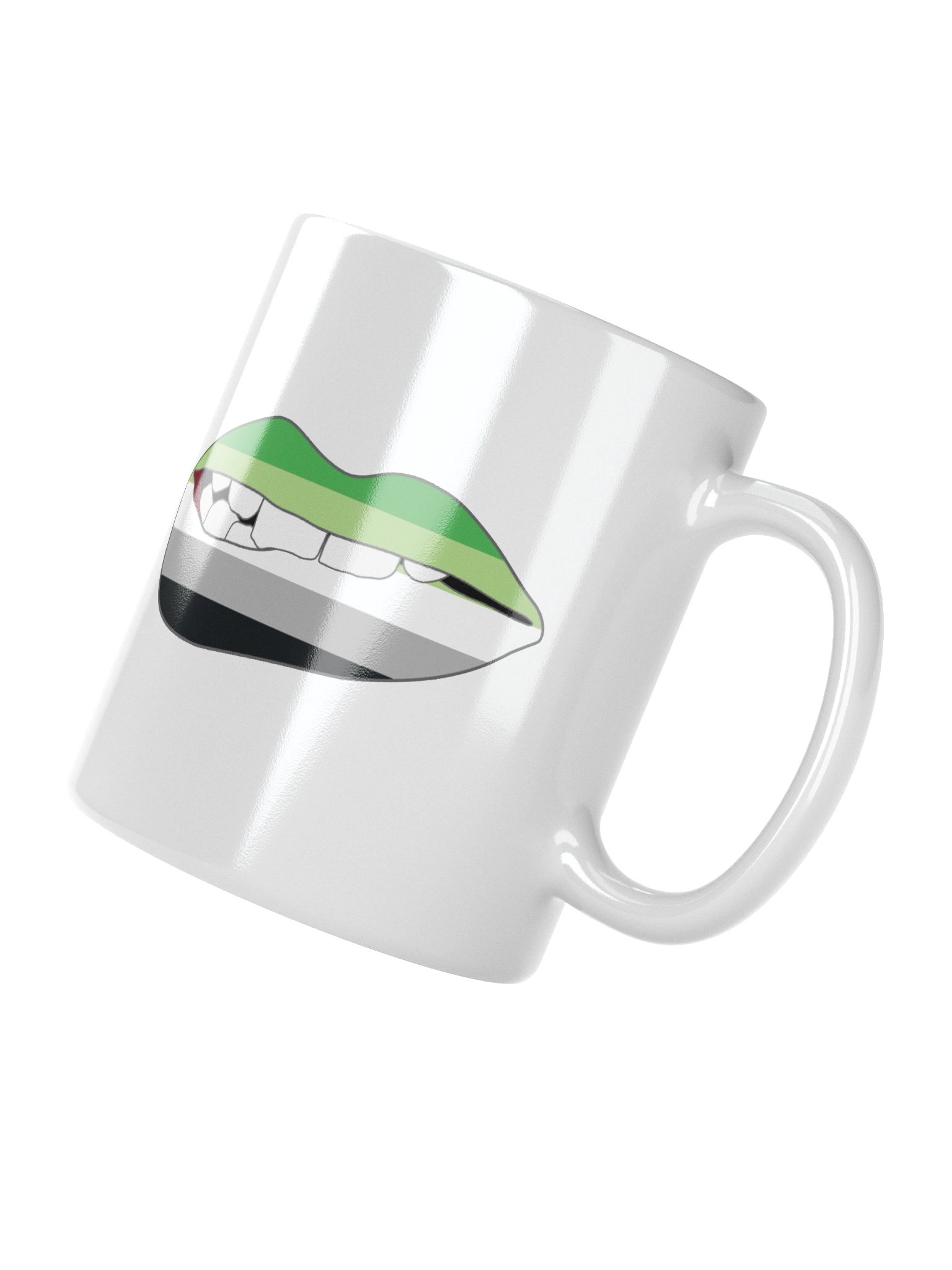 Aromantic Pride Flag Biting Lips Mug product image (2)