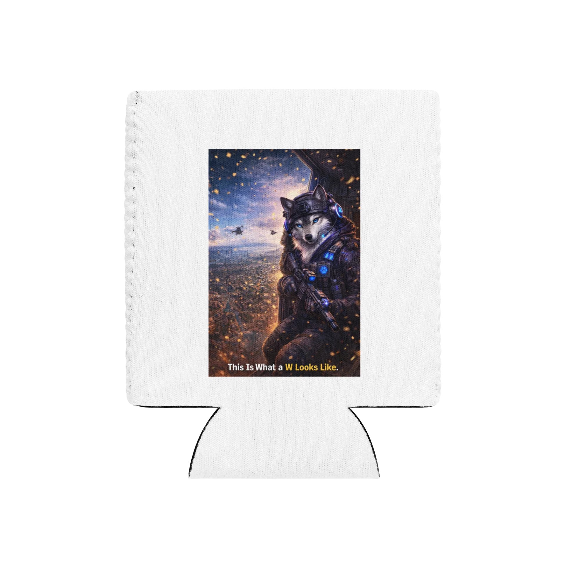 Tactical Wolf Can Cooler product image (1)