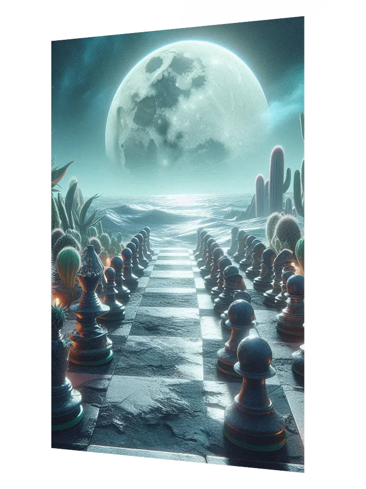 Lunar Chess Match Enhanced Matte Paper Poster product image (6)