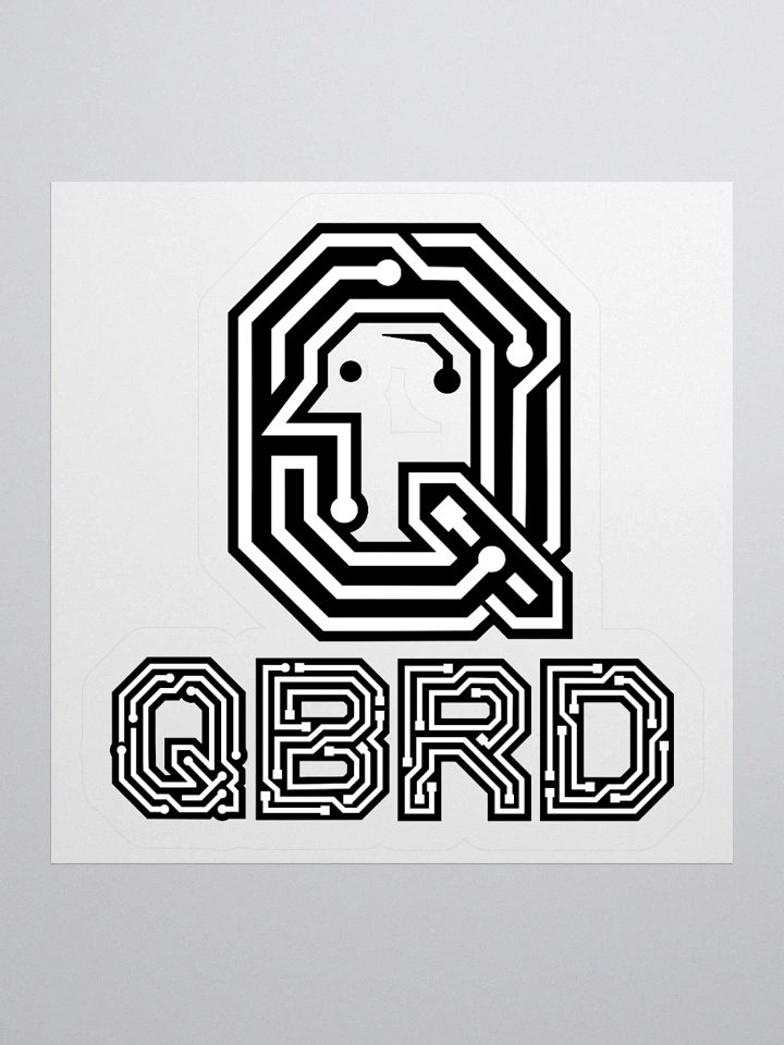 QBRD B/W Logo Sticker product image (3)