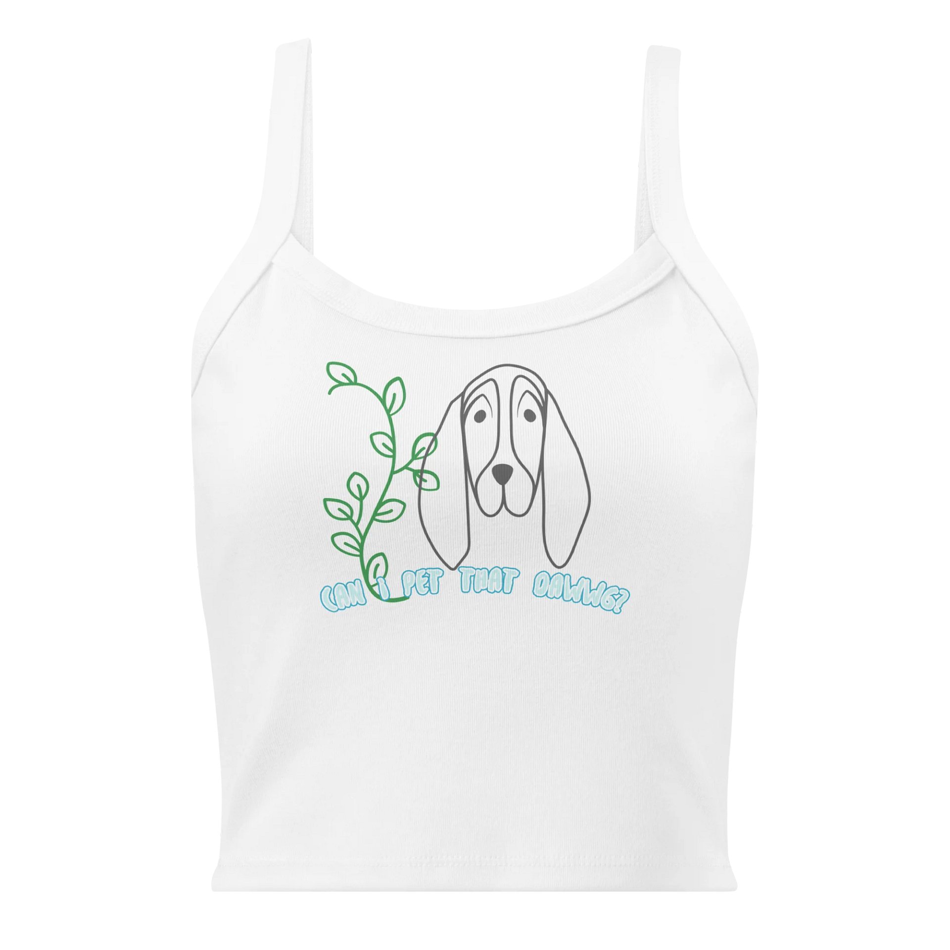 Can I Pet That Dawg? Ribbed Tank product image (1)