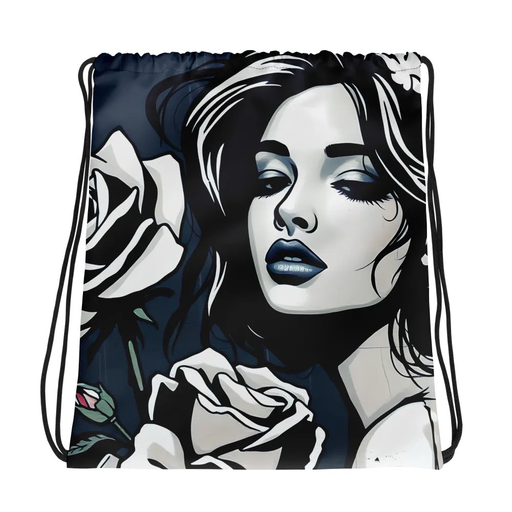 Monochrome Muse Drawstring Bag product image (1)