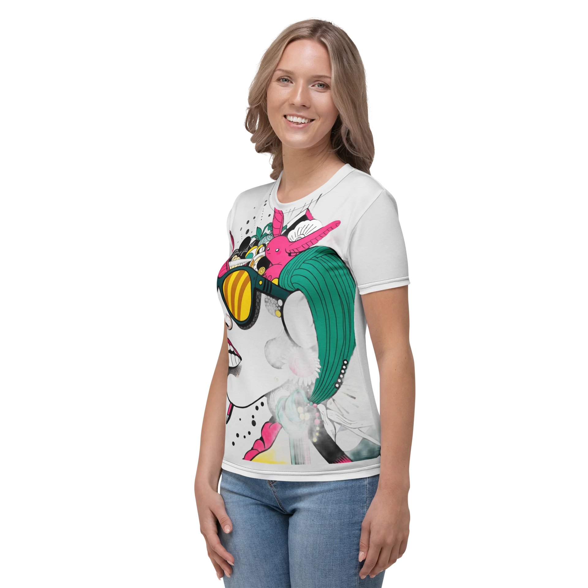 Whimsical Dreamer All-Over Print Women's Tee product image (3)