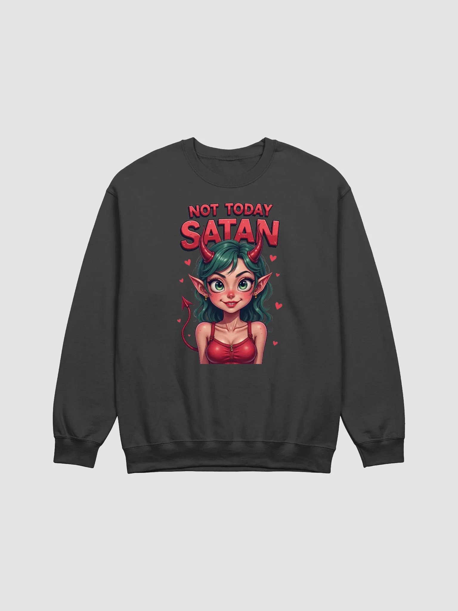 Not Today Satan Crewneck Sweatshirt product image (1)