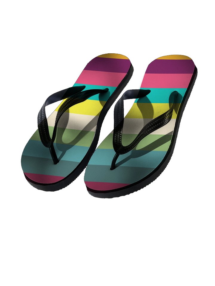 Striped Summer Bliss Flip-Flops product image (1)