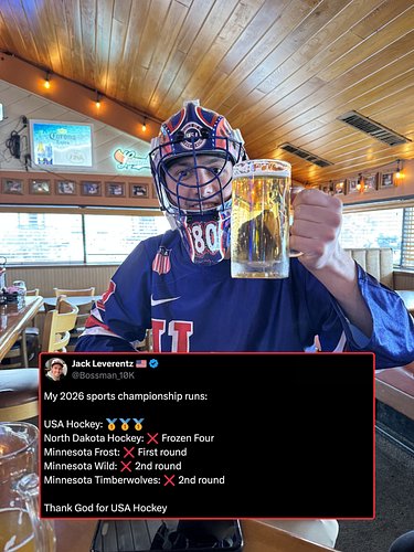 USA hockey single handily saved @bossman_10k's year...

#usahockey #minnesotasports #minnesota