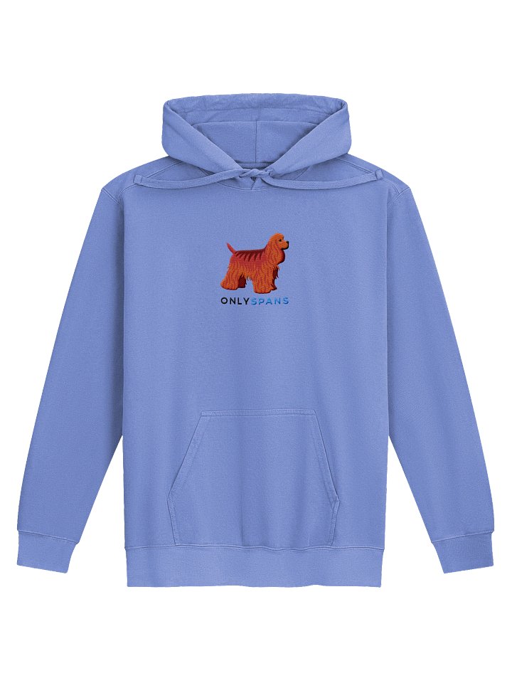 Only Spans Premium Hoodie (Embroidered) of an American Cocker Spaniel(Red) product image (2)