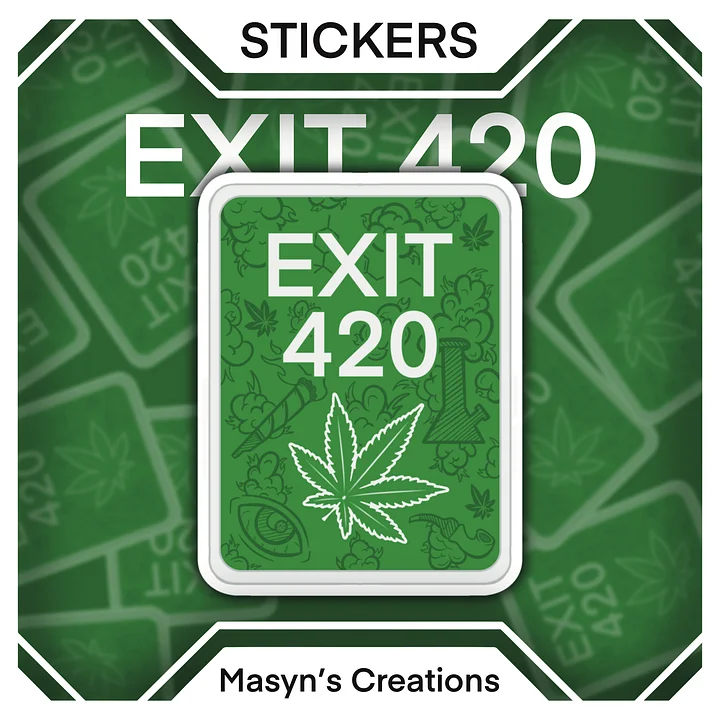 Exit 420 Sticker product image (1)