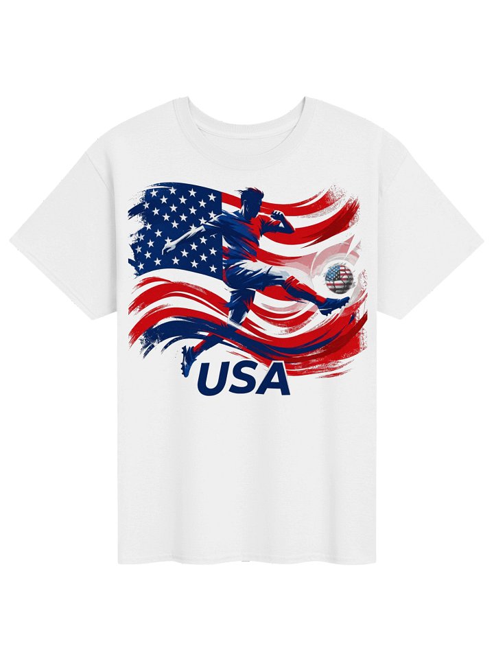 USA Soccer Pride Graphic Tee | World 2026 Patriotic Football Shirt product image (2)