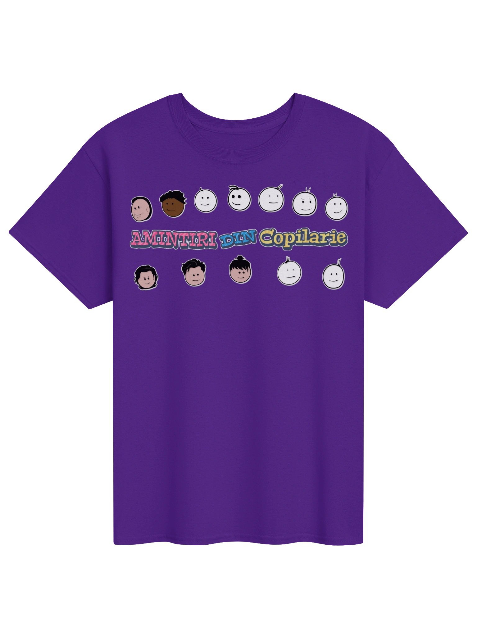 👕 Tricou Mov Bărbați „Amintiri Din Copilărie” – Personajele product image (1)