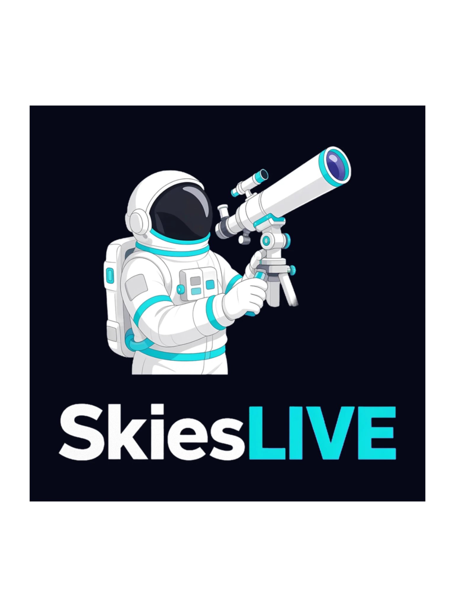 SkiesLIVE Astronaut Sticker product image (1)