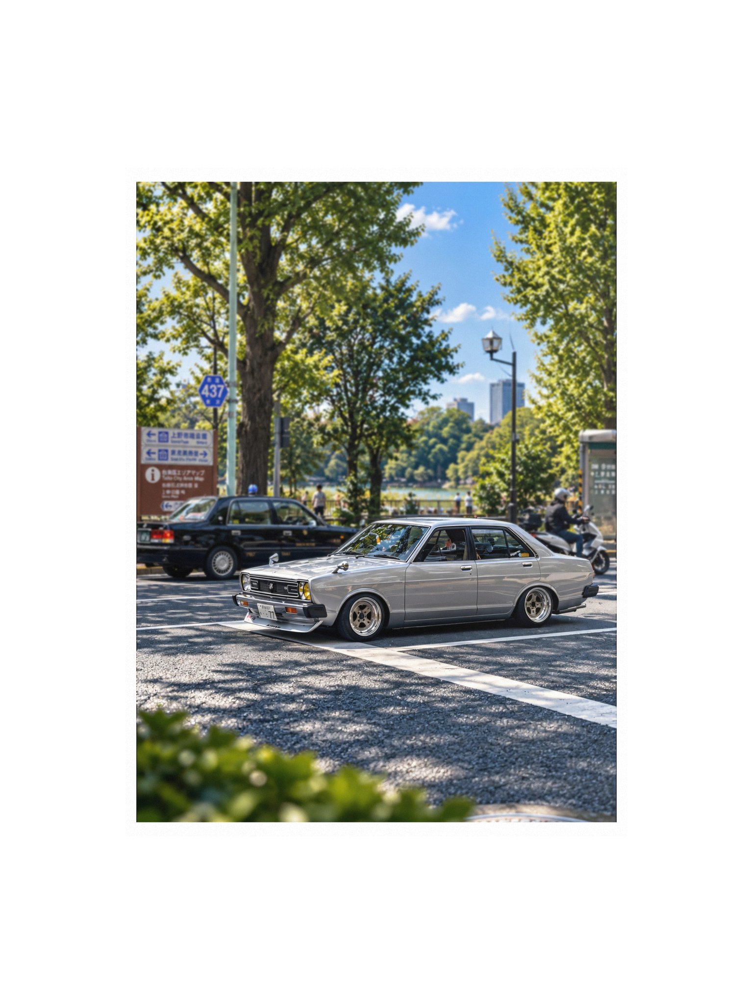 Datsun Sunny B310 at Ueno Park, Tokyo | Photo Print product image (13)