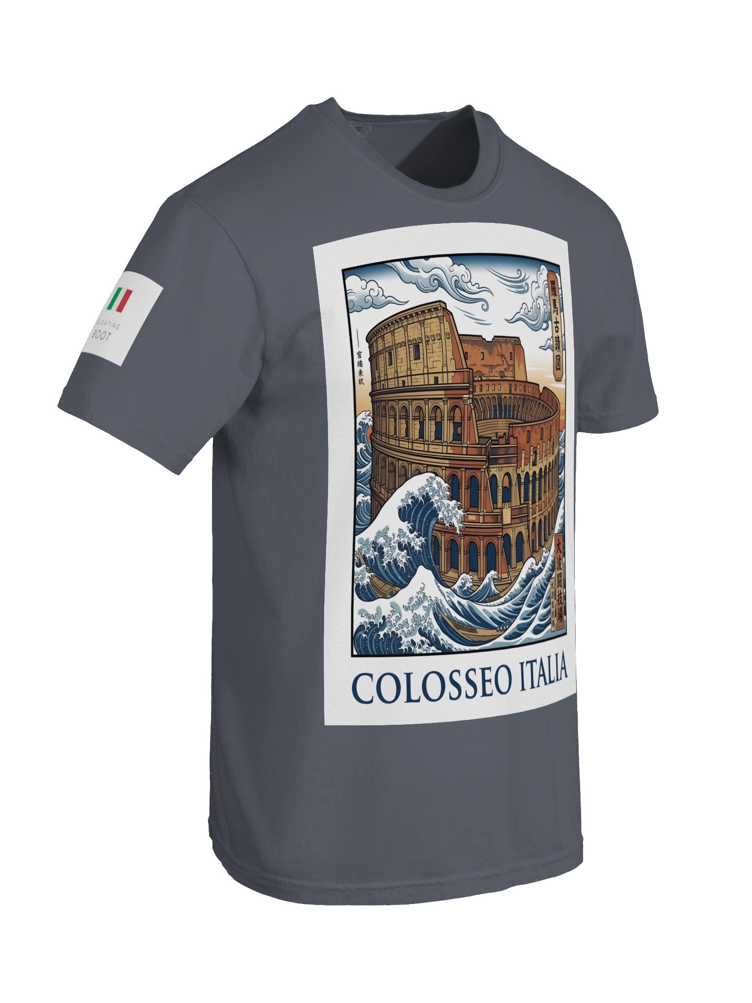Colosseo Italia – Ukiyo-e Wave Tee product image (10)