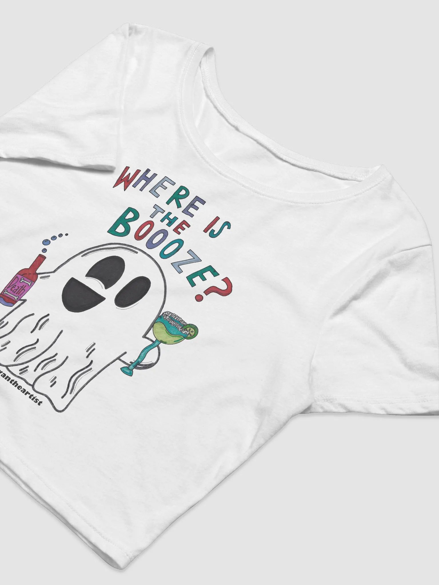 BOOOZE Crop Top - White product image (5)