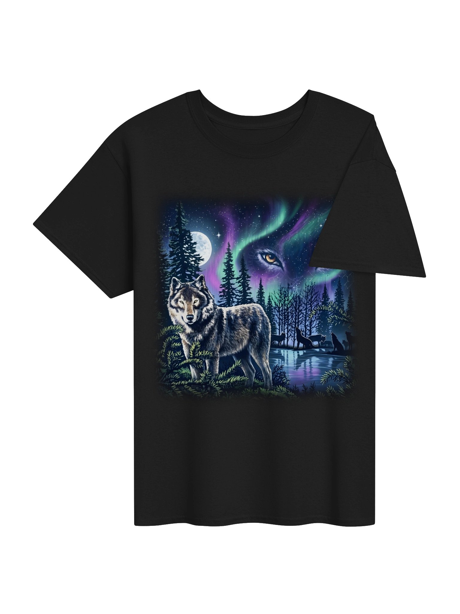Aurora Wolf Night Tee product image (4)