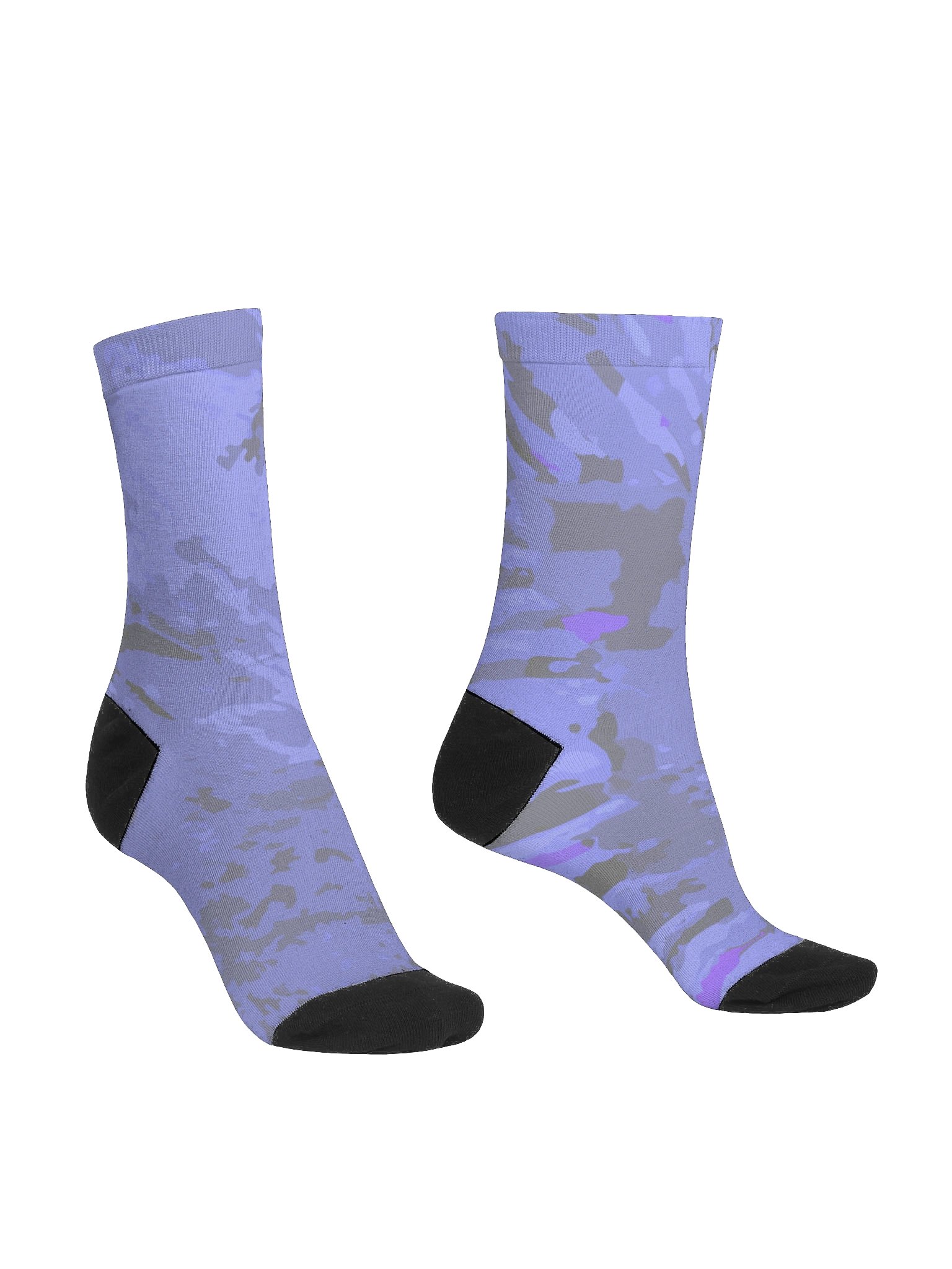 Light Marine Blue EcoArt Crew Socks product image (3)