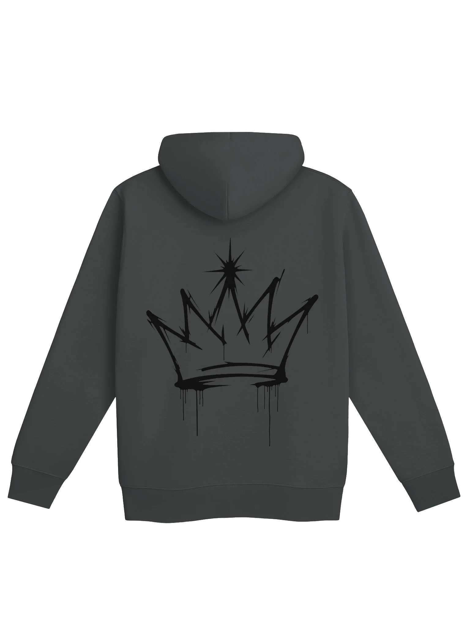 ONE KING Urban Crown Premium Street Hoodie black print product image (1)