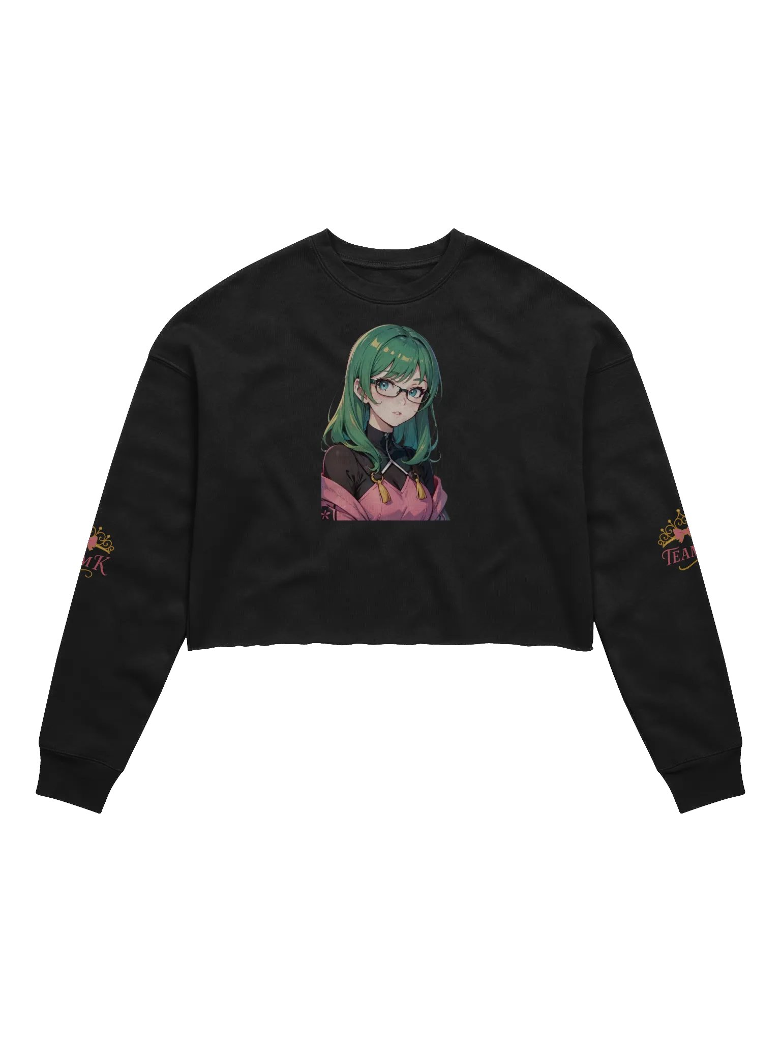 (Green WAIFU) K Crop Sweatshirt product image (1)
