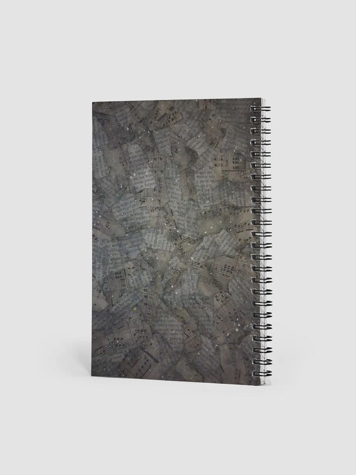 Night Universe of Words and Music Spiral Notebook product image (2)