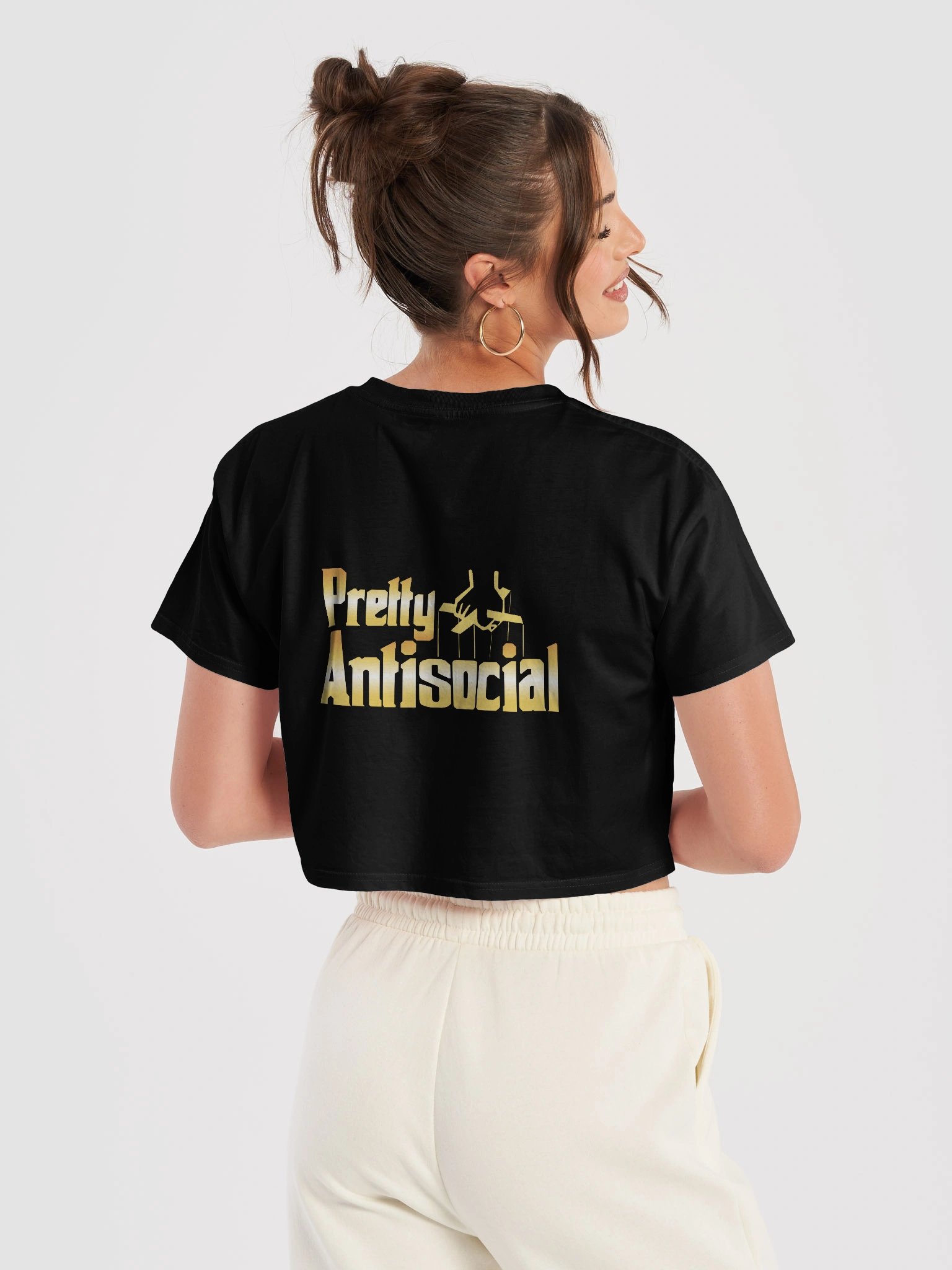 Pretty AntiSocial Crop Top (Godfather Edition) product image (6)