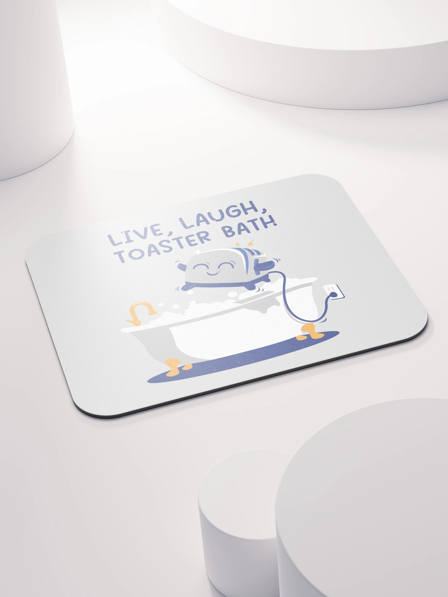 Live, Laugh, Toaster Bath Mouse Pad product image (4)