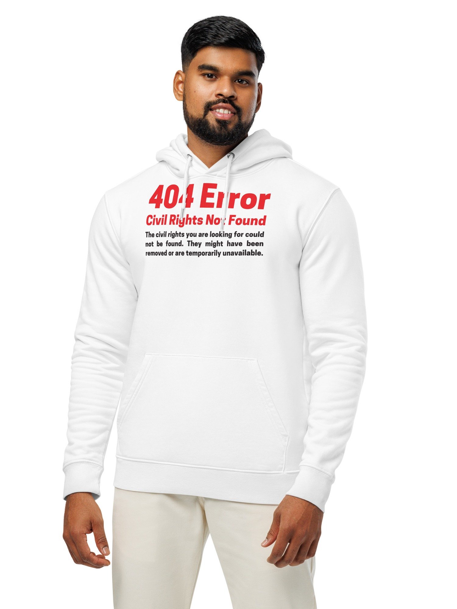 Civil Rights Not Found Unisex Organic Cotton Hoodie product image (5)