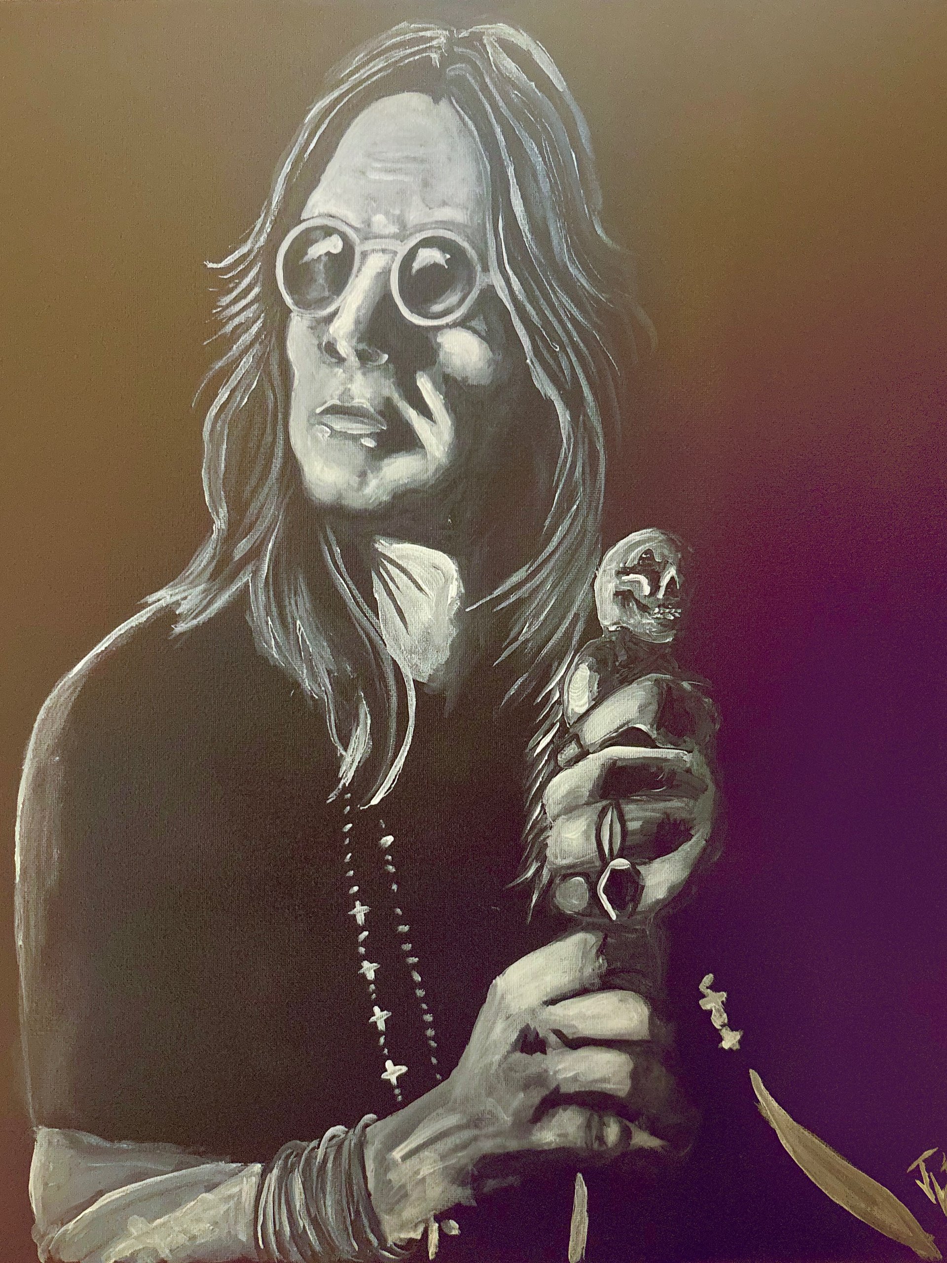 Ozzy Osbourne Tribute Painting Canvas Prints product image (1)
