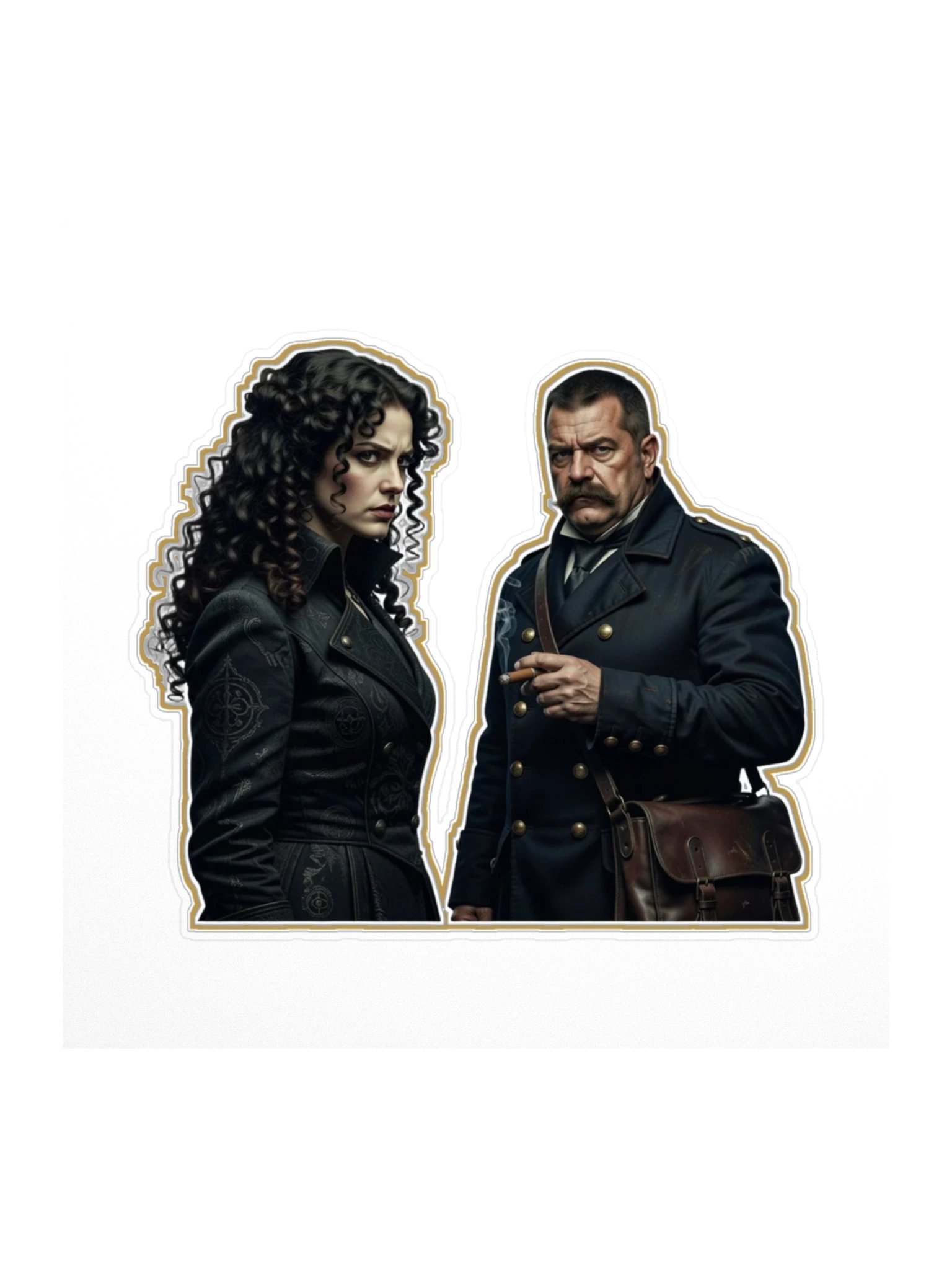 The Brass Veil — Sasha & Dimworth Sticker product image (1)