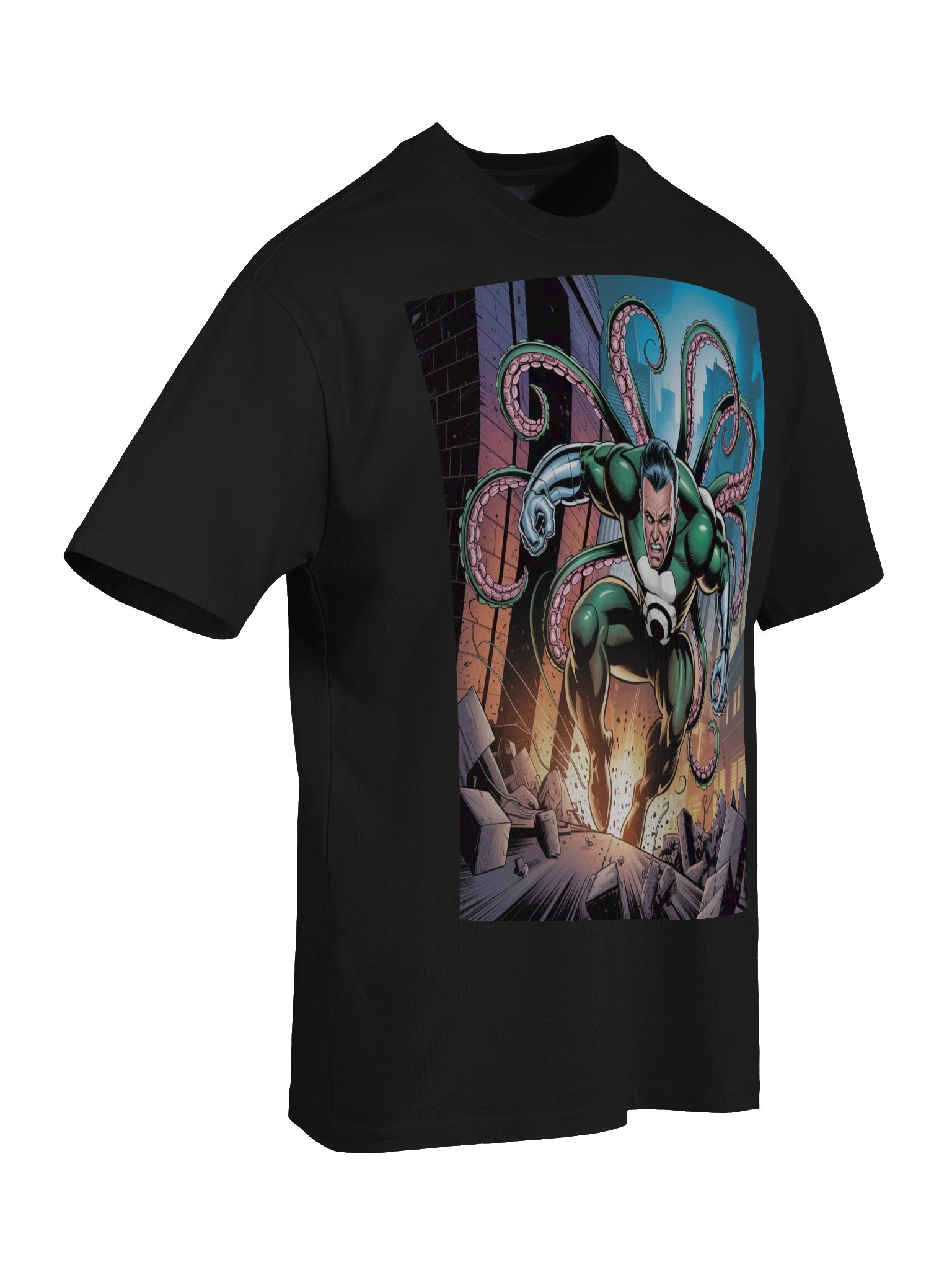 Doctor Octopus Tentacle Rampage Oversized Faded T-Shirt – Octo Eclipse Onslaught product image (8)