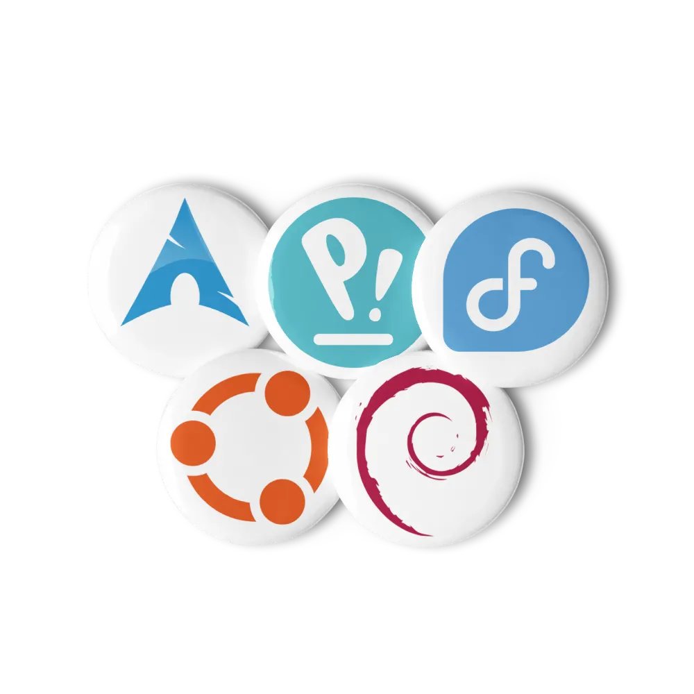 Linux Distribution Buttons product image (6)
