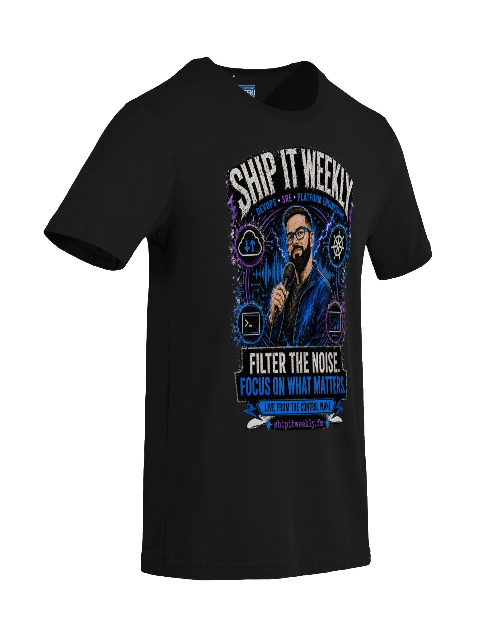 Ship It Weekly: Filter the Noise | Ship It Weekly DevOps Tee product image (50)