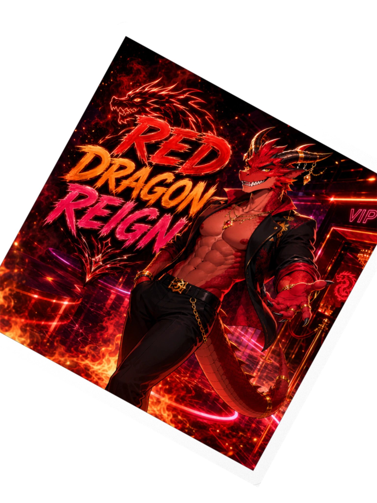 Red Dragon Reign Sticker product image (6)