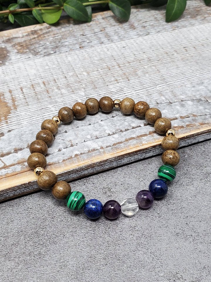 Elevated Energy Bracelet • Malachite and Lapis Lazuli product image (1)