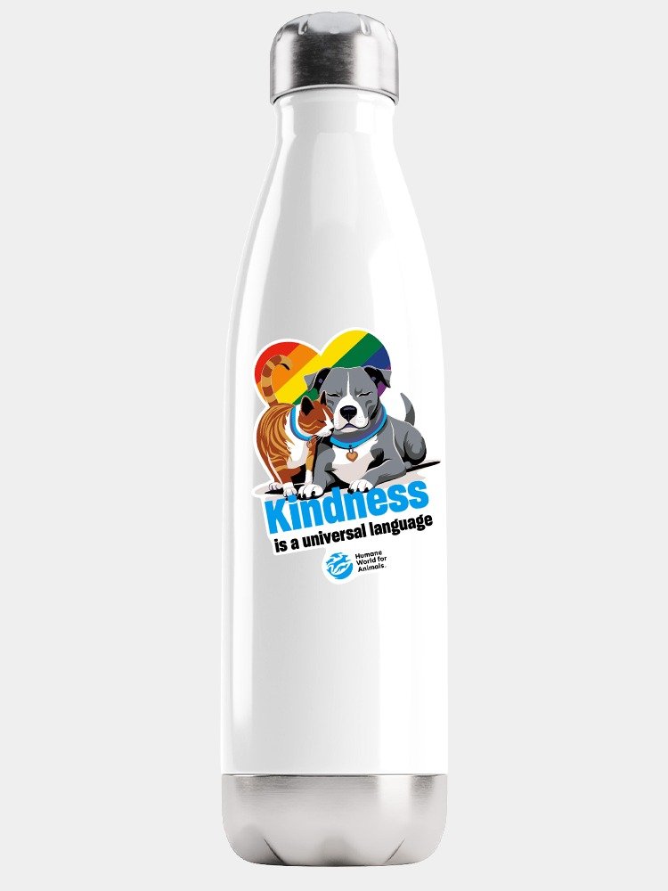Kindness is a universal language rainbow heart - Sticker product image (1)
