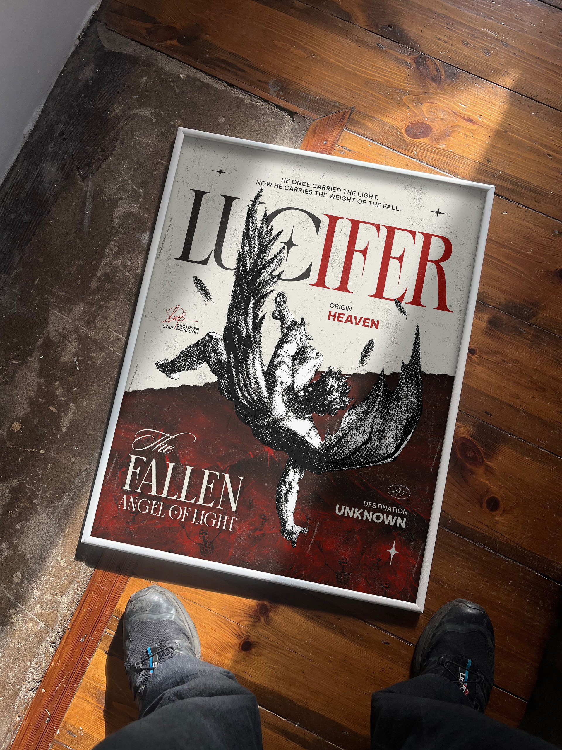 LUCIFER - The Fallen Angel of Light" Framed Poster product image (4)