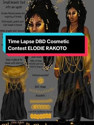 and here's the time lapse of so much indecisiveness ✨ I did a submission in 2024 for Elodie, decided to have another crack at it! hope you enjoy ♥️ #dbd #dbdmemes #dbdedits #dbdclips #deadbydaylight 
